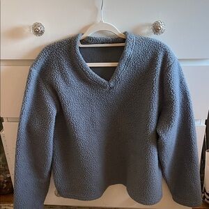 J. Crew Soft Blue V-Neck Sweater